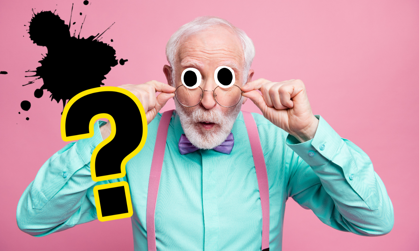 A smart gentleman in glasses and a bowtie