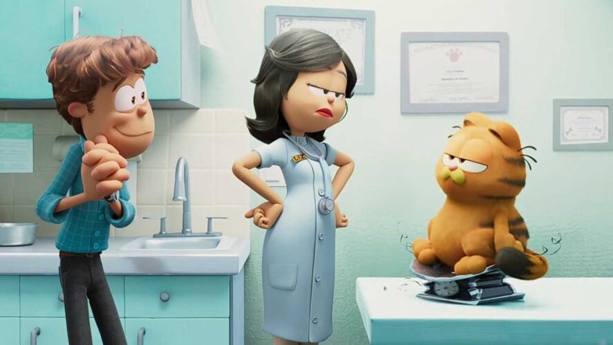 A scene from The Garfield Movie 2024
