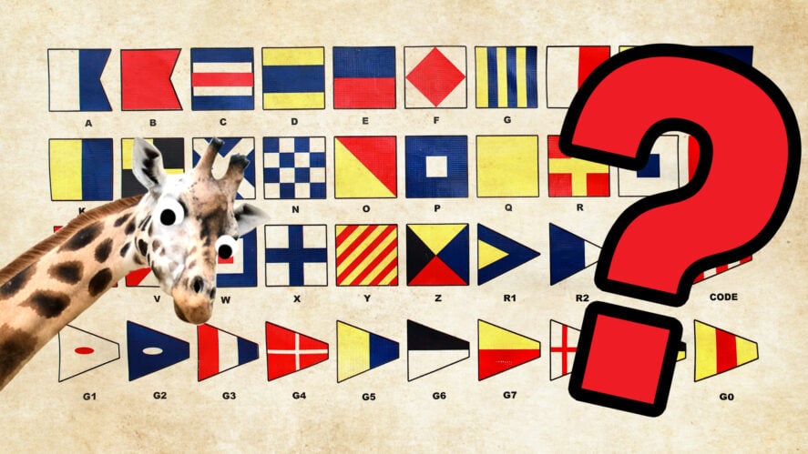 A series of flag signals!